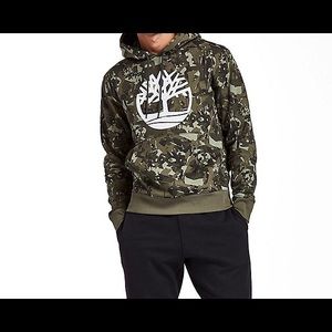 NWT Timberland Tree Logo Camo Hoodie-Orig. $78.00.